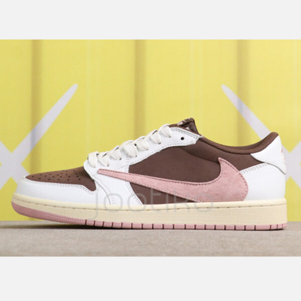 10469894 جردن وان لو Travis Scott x Air Jordan 1 Low OG Dark Pony Pink دارک پونی پینک