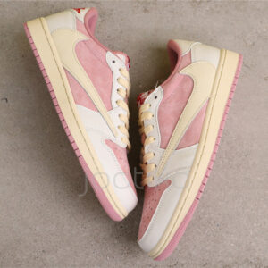 10472443 جردن وان لو Travis Scott x Air Jordan 1 Low OG Shy Pink شای پینک