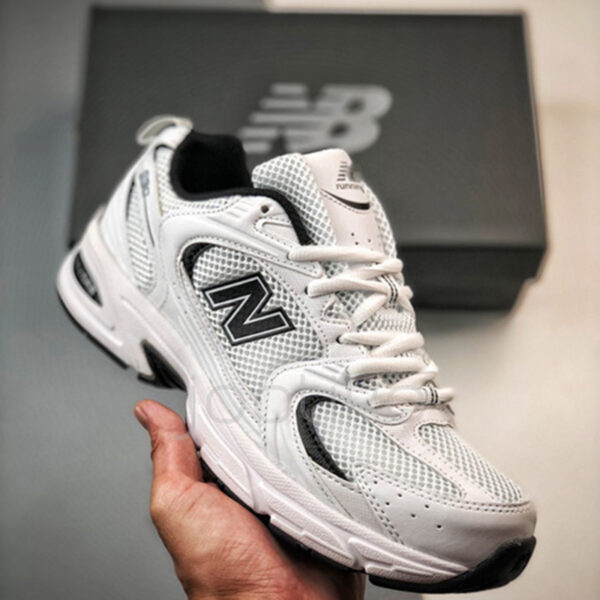 10665432 کفش نیوبالانس New Balance 530 White Black Details سفید مشکی