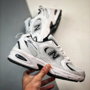 10665436 کفش نیوبالانس New Balance 530 White Black Details سفید مشکی