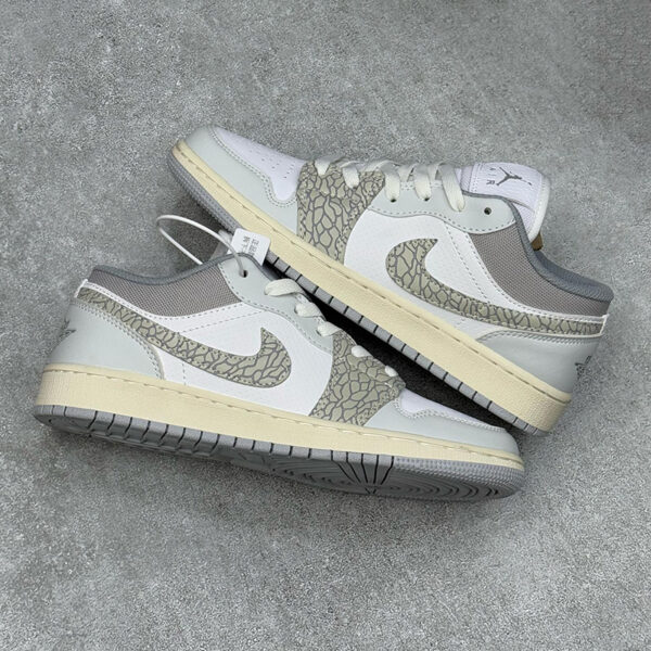 12264444 نایک جردن وان لو اسموک گری الفنت Jordan 1 Low PRM Smoke Grey Elephant