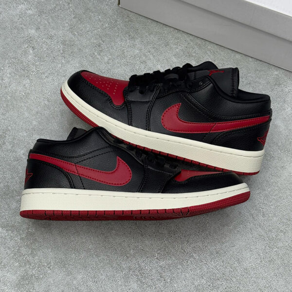 12307229 نایک جردن وان لو Jordan 1 Low Bred Sail Women's