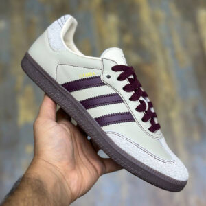 12373631 آدیداس سامبا adidas Samba OG Wonder White Maroon وایت مارون