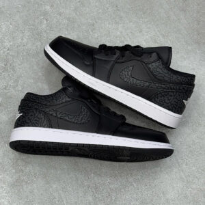 12426113 جردن وان لو بلک الفنت Jordan 1 Low Black Elephant