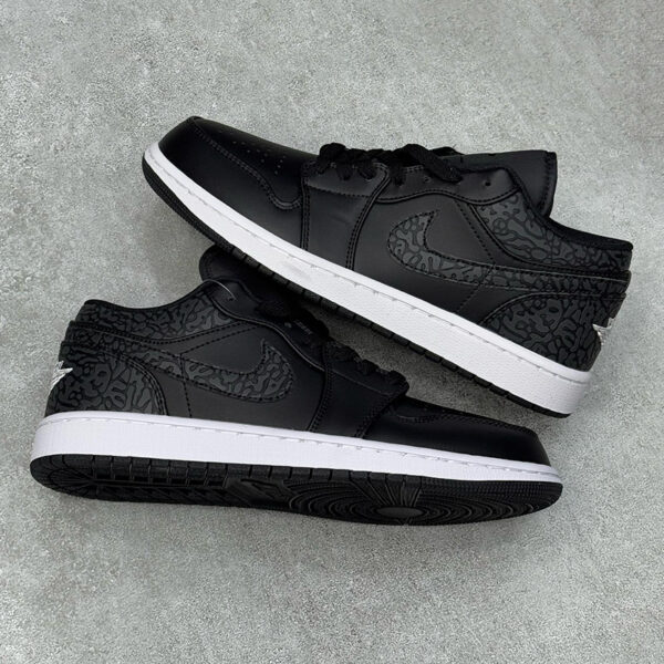 12426113 جردن وان لو بلک الفنت Jordan 1 Low Black Elephant