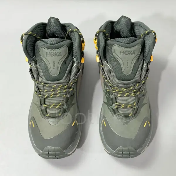 12467519 کفش کوهنوردی هوکا گورتکس Hoka Kaha 2 High GTX سبز زیتونی / زرد