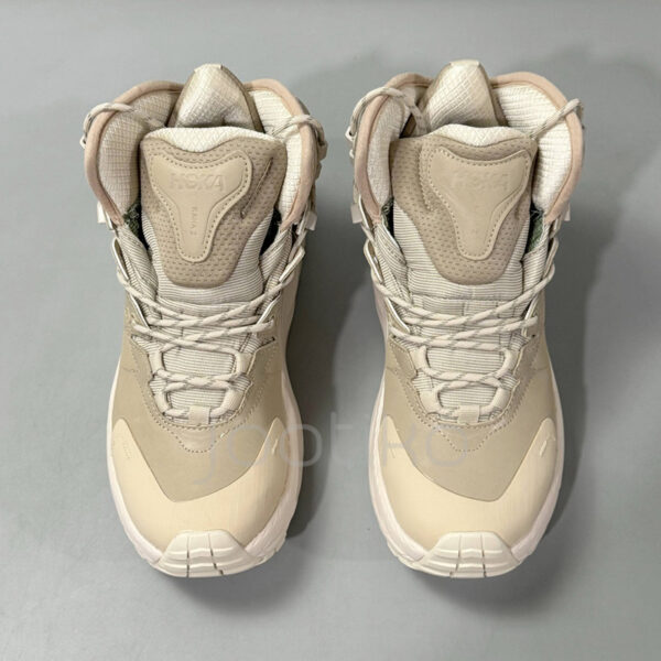 12526715 کفش کوهنوردی هوکا گورتکس Hoka Kaha 2 High GTX شنی و کرمی