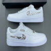 12829615 نایک ایرفورس وان لوگو نقره ای فلزی Nike Air Force 1 Low Liquid Metal Swoosh