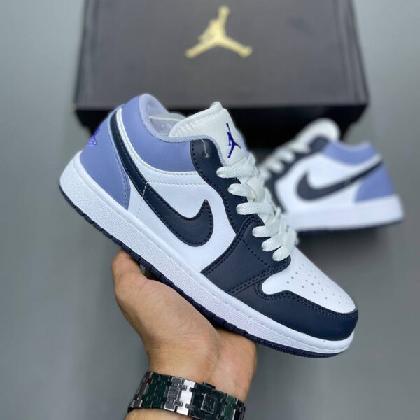 13109185 نایک ایر جردن وان لو ایندیگو Jordan 1 Low White Indigo Haze