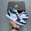 13109625 جردن وان لو ولف گری میدنایت نیوی Jordan 1 Low Wolf Grey Midnight Navy