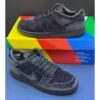 13193483 نایک اس بی دانک لو مشکی مخمل Nike Dunk Low Dover Street Market Triple Black Velvet