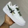 13200544 بتینگ ایپ بیپ استا سفید چریکی A Bathing Ape Bape Sta White Camo