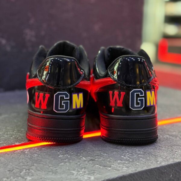 13201372 بتینگ ایپ بیپ استا شارک مشکی قرمز A Bathing Ape Bape Sta Low Shark Black