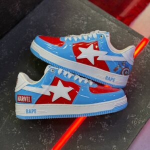 بتینگ ایپ بیپ استا مارول کامیکس کاپیتان آمریکا A Bathing Ape Bape Sta Marvel Comics Captain America