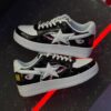 بتینگ ایپ بیپ استا شارک مشکی سفید A Bathing Ape Bape Sta Low Color Block Shark Black