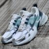نایک وی تو کی ران سفید طوسی متالیک پلاتینیوم روشن Nike V2K Run Summit White Dark Obsidion