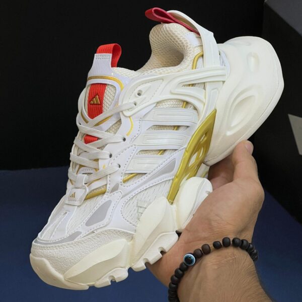 13291548 آدیداس رانر اکس ال جی دیلاکس سفید طلایی adidas XLG Runner Deluxe Off White Gold Metallic Red