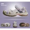 صندل طبیعت گردی زنانه هامتو سفید بنفش مدل HUMTTO HT9602-12