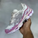 اسیکس ژل ان وای سی کرم بژ صورتی ASICS GEL-NYC Cream Mineral Beige Pink