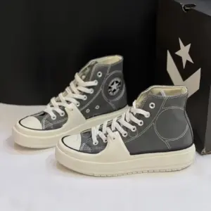 13570813 کانورس چاک تیلور آل استار کانستراکت های خاکستری Converse Chuck Taylor All Star Construct High Cyber Grey