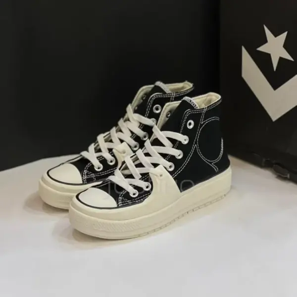 13570907 کانورس چاک تیلور آل استار کانستراکت های وینتیج Converse Chuck Taylor All Star Construct Hi Black Vintage White