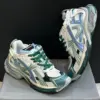 13571241 بالنسیاگا رانر سفید سبز آبی Balenciaga Runner White Green Blue