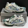 13571243 بالنسیاگا رانر سفید سبز آبی Balenciaga Runner White Green Blue