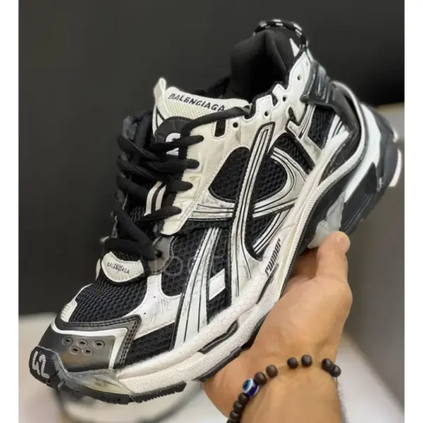 13571377 بالنسیاگا رانر مشکی سفید Balenciaga Runner Black White