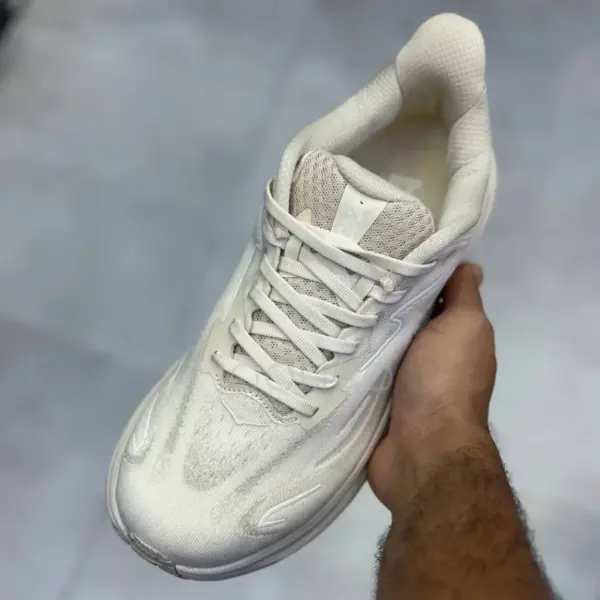 13571412 کفش هوکا کلیفتون 10 شیری Hoka Clifton 10 Oatmeal Oat Milk