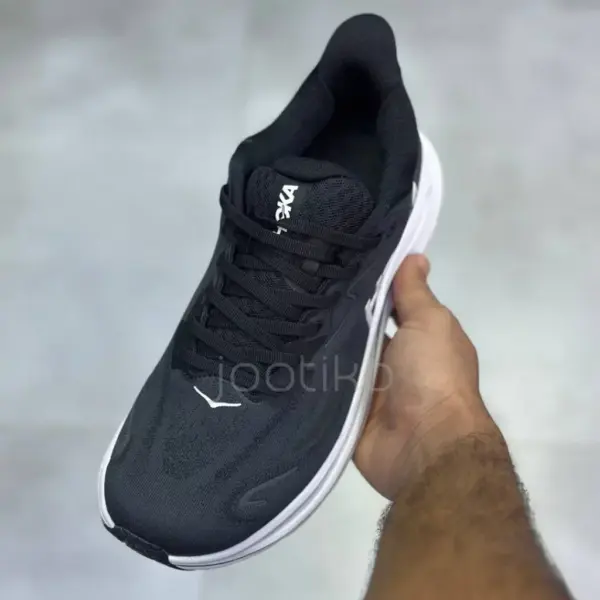 13571428 کفش هوکا کلیفتون 10 مشکی سفید Hoka Clifton 10 Black White
