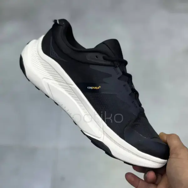 13592537 کفش هوکا ترنسپورت مشکی سفید Hoka Transport Black Alabaster