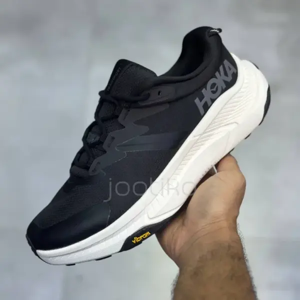 13592538 کفش هوکا ترنسپورت مشکی سفید Hoka Transport Black Alabaster