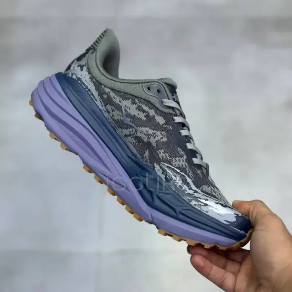 هوکا استینسون 7 خاکستری بنفش Hoka Stinson 7 Satellite Grey/Varsity Navy