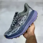 هوکا استینسون 7 خاکستری بنفش Hoka Stinson 7 Satellite Grey/Varsity Navy