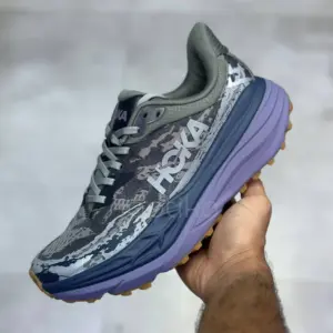 13595256 هوکا استینسون 7 خاکستری بنفش Hoka Stinson 7 Satellite Grey/Varsity Navy