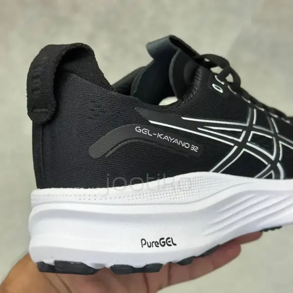 13603310 کفش ورزشی اسیکس ژل کایانو 32 مشکی سفید ASICS Gel-Kayano 32 Black White