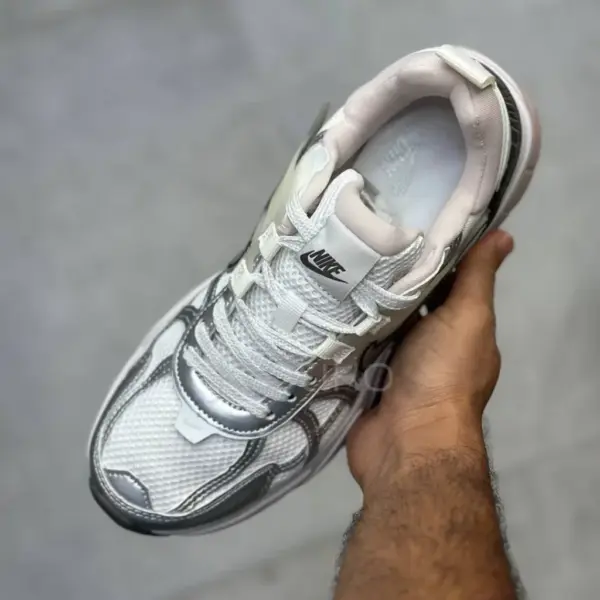 13612601 نایک وی تو کی ران طوسی نقرهای صورتی ملایم Nike V2K Run Platinum Tint Summit White Cave Stone Metallic Silver