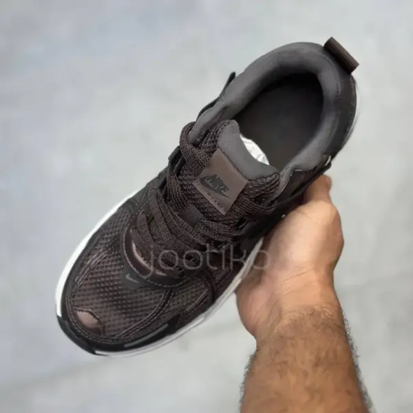 13612613 نایک وی تو کی ران قهوهای سوخته Nike V2K Run Velvet Brown White Black Baroque Brown