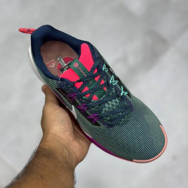 13789613 نایک ریکت پگاسوس تریل ۵ سبز تیره بنفش سفید Nike React Pegasus Trail 5