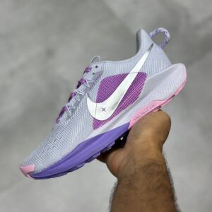 13789690 نایک ریکت پگاسوس تریل ۵ نقره ای بنفش صورتی Nike React Pegasus Trail 5