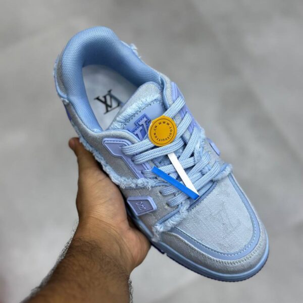 13789721 لویی ویتون ترینر آبی Louis Vuitton LV Trainer