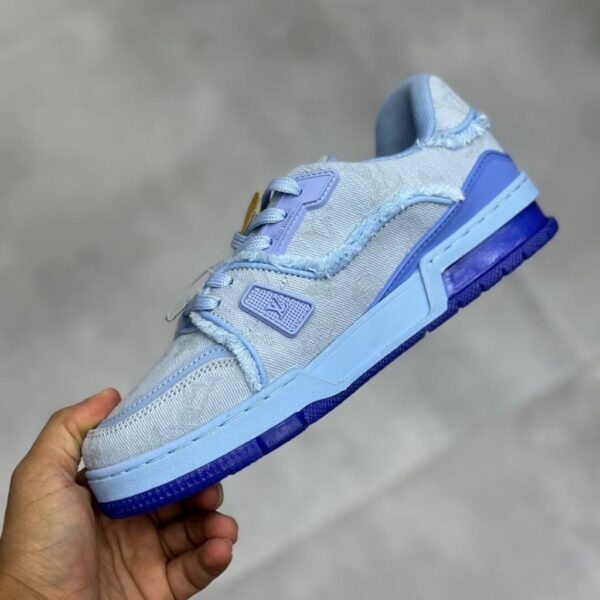 13789722 لویی ویتون ترینر آبی Louis Vuitton LV Trainer