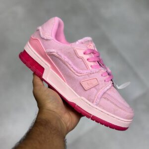 13789733 لویی ویتون ترینر صورتی Louis Vuitton LV Trainer