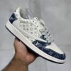 ایر جردن وان لویی ویتون LV Nike Jordan 1 Low x Travis Scott Fragment Denim Navy