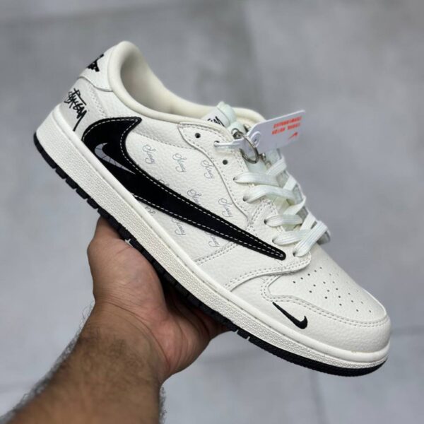 13804616 نایک ایر جردن وان لو استاسی کرم مشکی Nike Air Jordan 1 Low Stacy Cream Black