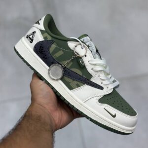 نایک ایر جردن وان لو پالاس کرم سبز Nike Air Jordan 1 Low Palace Cream Green