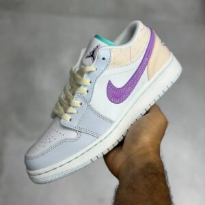 13807279 جردن وان لو مولتی کالر ساشیکو Jordan 1 Low Multi-Color Sashiko