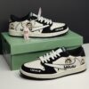 جردن وان لو لبوبو کرم مشکی Jordan 1 Low Labubu Cream Black