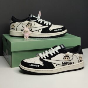 13845304 جردن وان لو لبوبو کرم مشکی Jordan 1 Low Labubu Cream Black