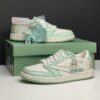 13845382 جردن وان لو لبوبو کرم سبز پاستیلی Jordan 1 Low Labubu Cream Pastel Green